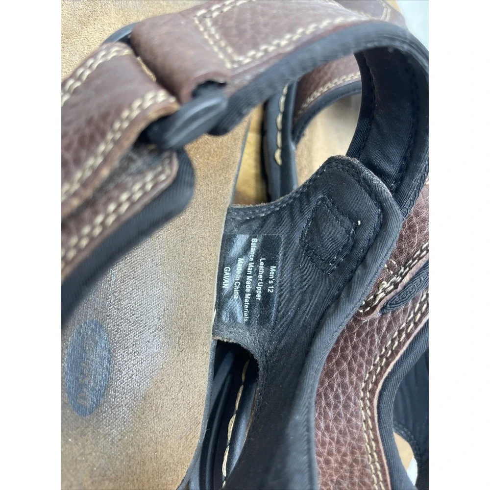 Dr Scholl's Sandals‎ Men's Size 11 Graven Brown Leather Sandals
